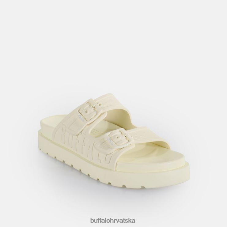 prljavo bijela Buffalo eve sol platform slide vegan |slajdova TDD6T785